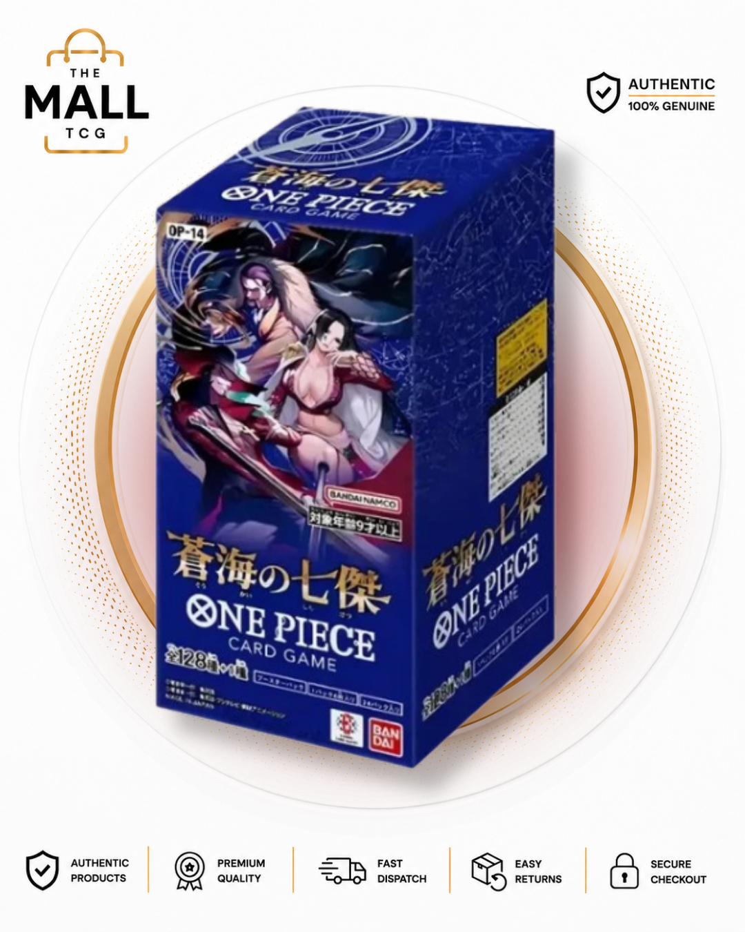 OP14 The Azure Sea's Seven Japanese Booster Box One Piece Card Game Factory Sealed
