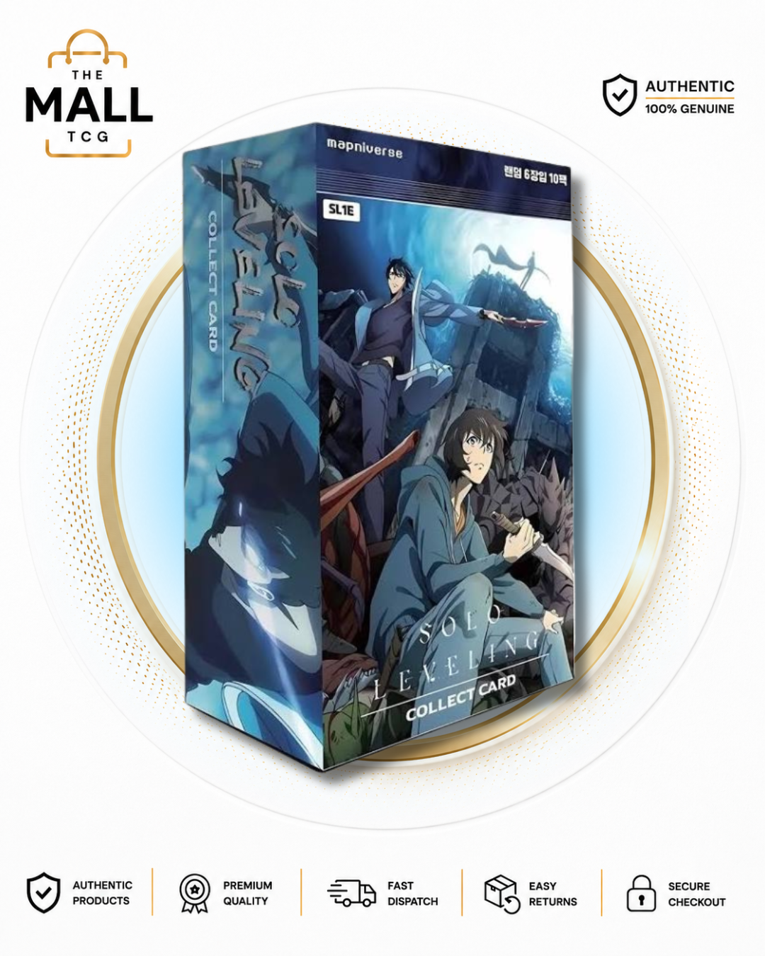 Solo Leveling Vol 1 Mapniverse Korean Booster Box Factory Sealed With Promo Pack
