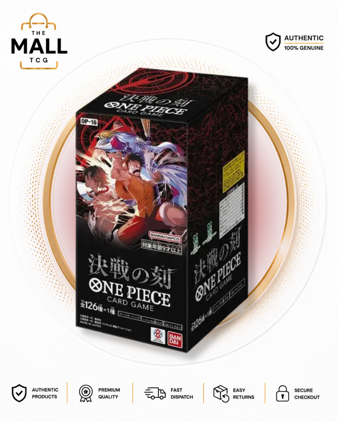 OP-16 The Time Of Battle Japanese Booster Box One Piece Card Game Factory Sealed
