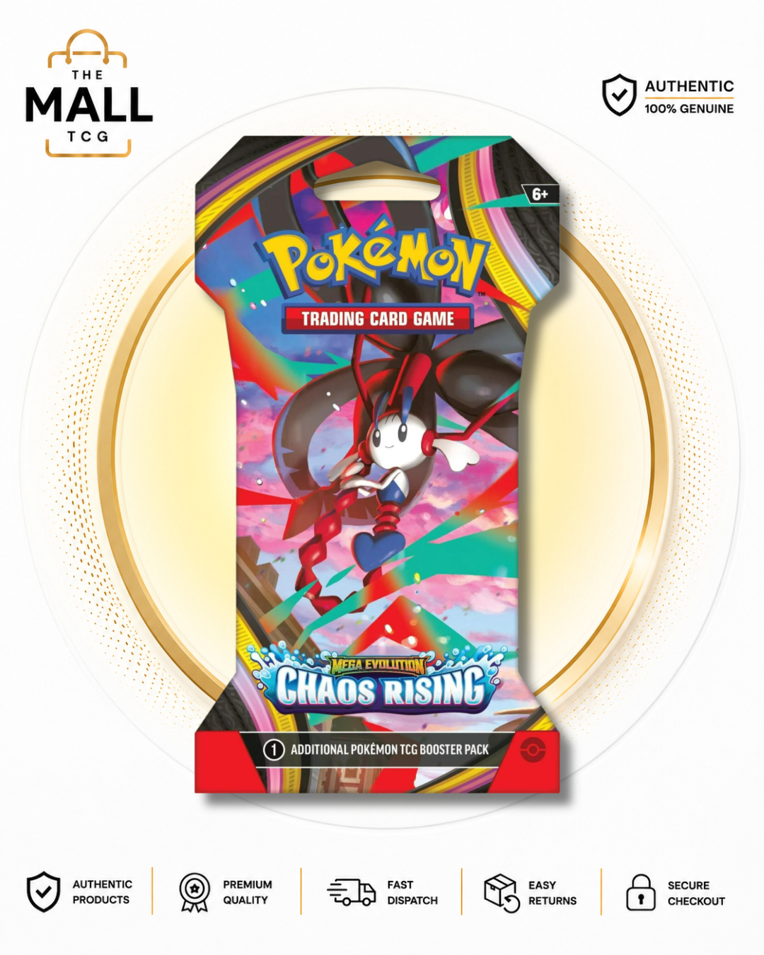 Pokémon Chaos Rising Sleeved Booster Pack | English