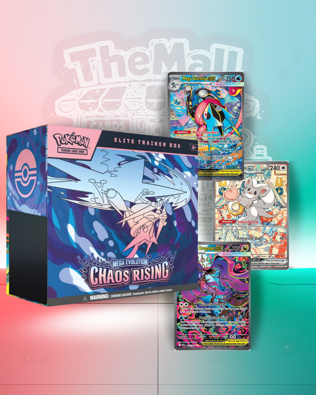 Pokémon Chaos Rising Elite Trainer Box English Edition Factory Sealed With Fennekin Promo Card