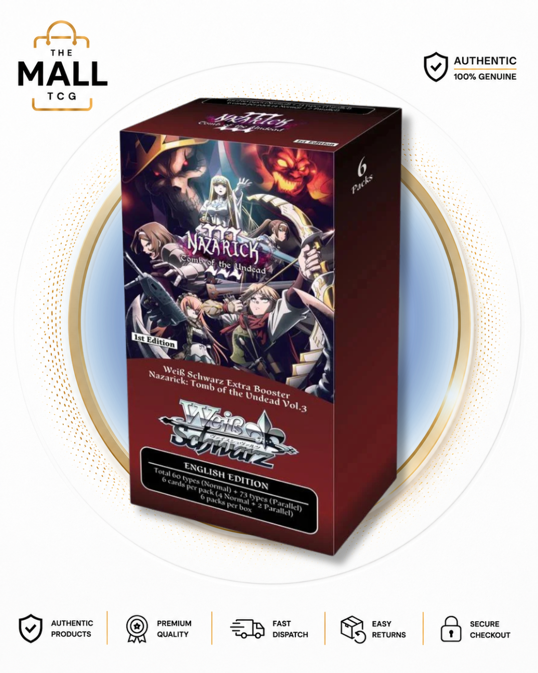 Weiss Schwarz Nazarick Tomb Of The Undead Vol 3 1st Edition Booster Box English Factory Sealed
