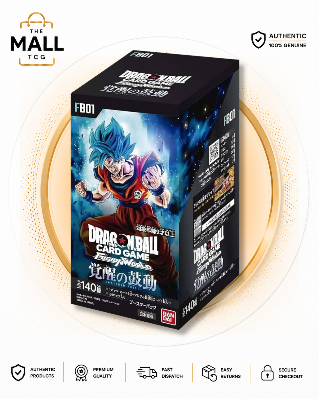 Sealed FB01 Awakened Pulse Booster Box Japanese Dragon Ball Cards