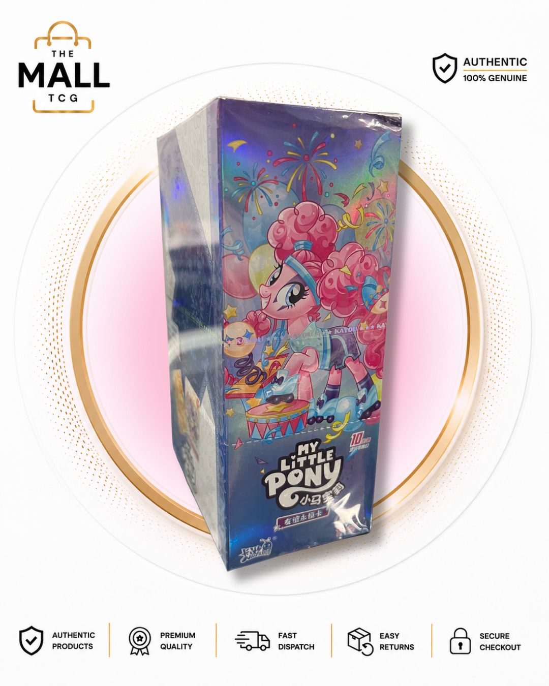 My Little Pony Friendship Eternal Wave 5 Chinese Booster Box containing 18 booster packs with 6 collectible trading cards per pack