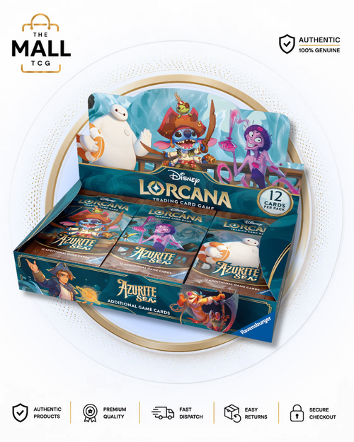Disney Lorcana Azurite Sea Booster Box English Edition Factory Sealed