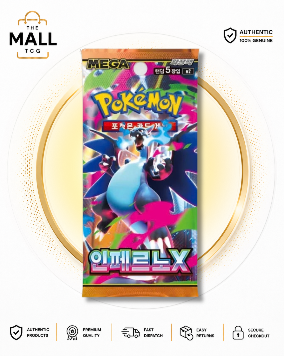 Pokémon Mega Evolution Inferno X Booster Pack | Korean | 5 Cards