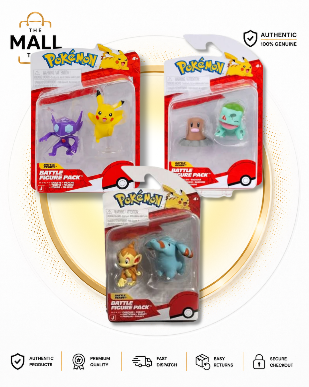 Pokémon 2–3" Battle Figure Pack | Choose Your Pokémon