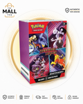Pokémon Scarlet and Violet Destined Rivals English Booster Bundle containing 6 booster packs with 10 cards per pack