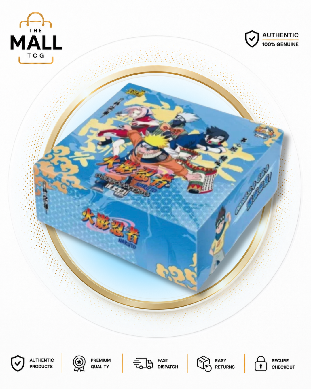 Kayou Naruto Legacy Card Collection Blue Booster Box Chinese Edition Factory Sealed 30 Packs