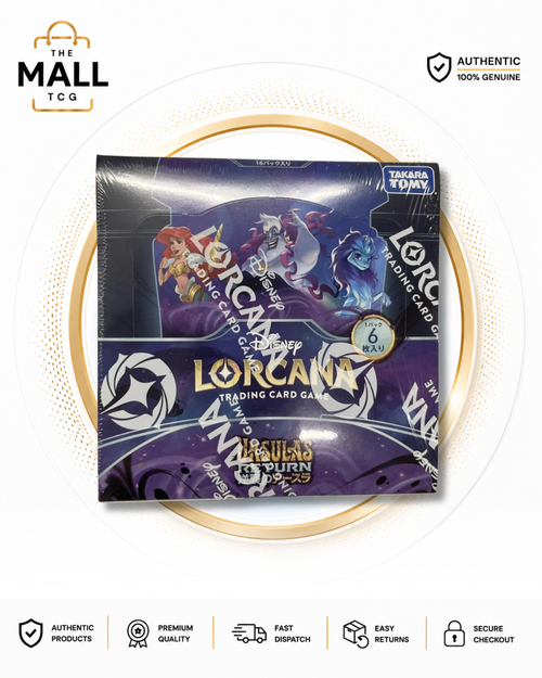 Disney Lorcana Ursula's Return Japanese Booster Box Factory Sealed 16 Booster Packs 6 Cards Per Pack